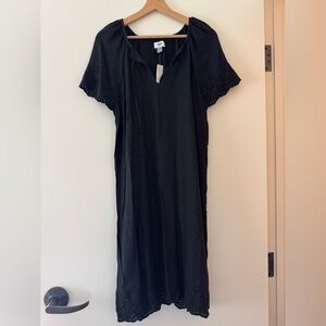 Old Navy Linen-Blend Cutwork-Embellished Shift Dress for Women